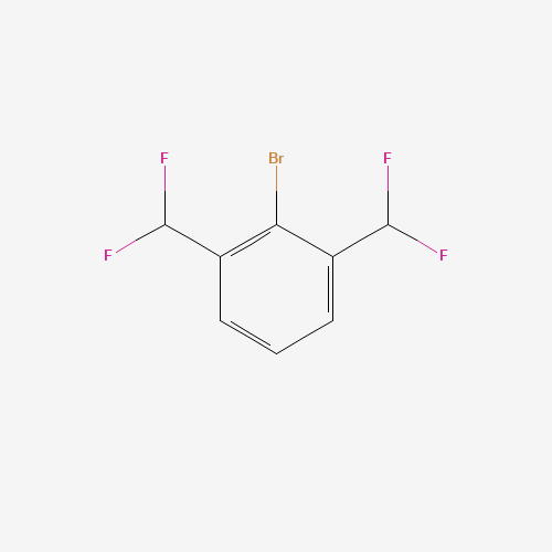 2-bromo-1,3-bis(difluoromethyl)benzene (CAS: 79839-50-2) - Chemical Structure and Molecular Formula 