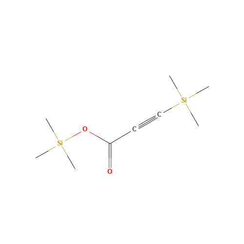trimethylsilyl 3-trimethylsilylprop-2-ynoate (CAS: 97927-35-0) - Chemical Structure and Molecular Formula 