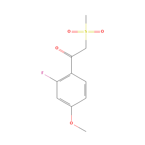 1-(2-fluoro-4-methoxyphenyl)-2-methylsulfonylethanone (CAS: 1290181-31-5) - Related Chemical Product