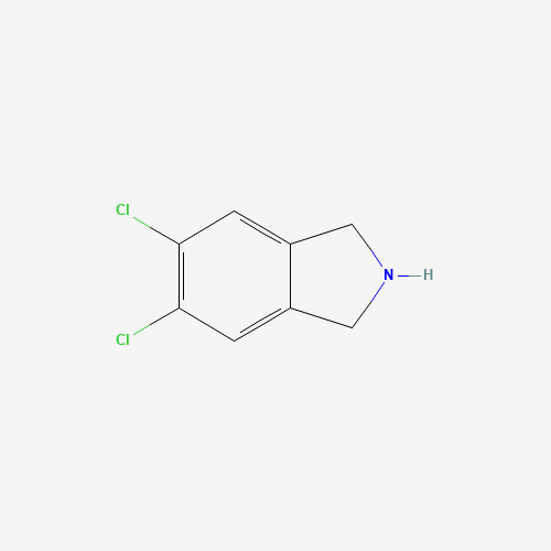 5,6-dichloro-2,3-dihydro-1H-isoindole (CAS: 15997-90-7) - Chemical Structure and Molecular Formula 