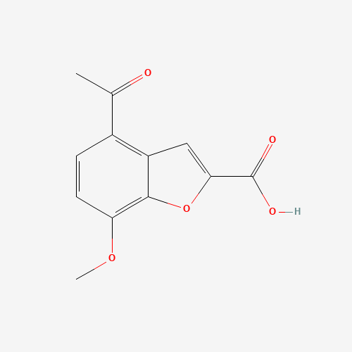 4-acetyl-7-methoxy-1-benzofuran-2-carboxylic acid (CAS: 91570-45-5) - Related Chemical Product
