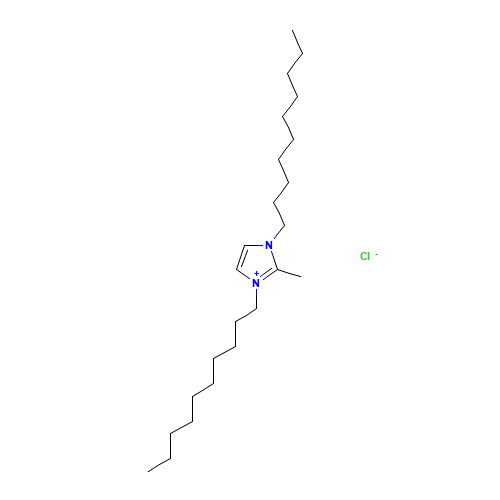 1,3-didecyl-2-methylimidazol-1-ium;chloride (CAS: 70862-65-6) - Chemical Structure and Molecular Formula 