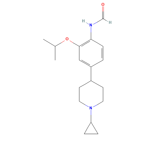 N-[4-(1-cyclopropylpiperidin-4-yl)-2-propan-2-yloxyphenyl]formamide (CAS: 1462951-53-6) - Related Chemical Product