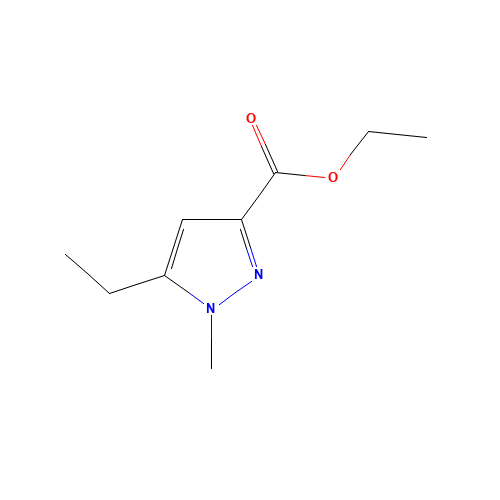 ethyl 5-ethyl-1-methylpyrazole-3-carboxylate (CAS: 165744-14-9) - Chemical Structure and Molecular Formula 