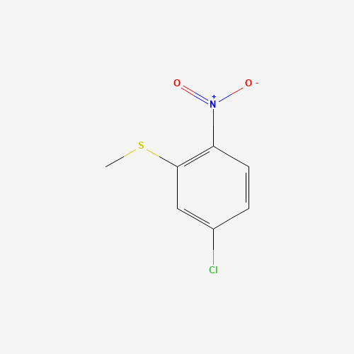 4-chloro-2-methylsulfanyl-1-nitrobenzene (CAS: 70019-41-9) - Chemical Structure and Molecular Formula 