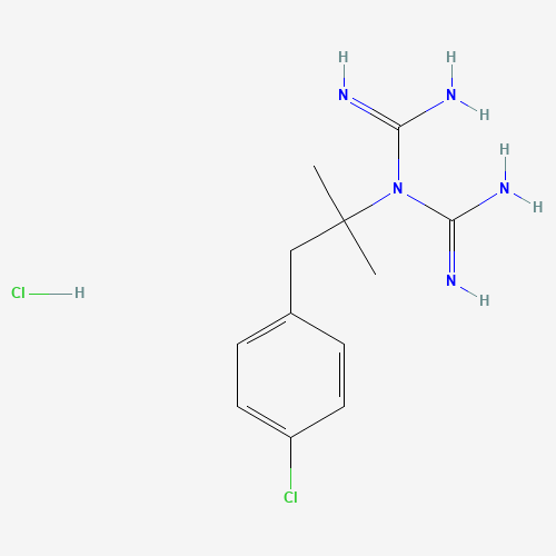 1-carbamimidoyl-1-[1-(4-chlorophenyl)-2-methylpropan-2-yl]guanidine;hydrochloride (CAS: 51169-81-4) - Related Chemical Product