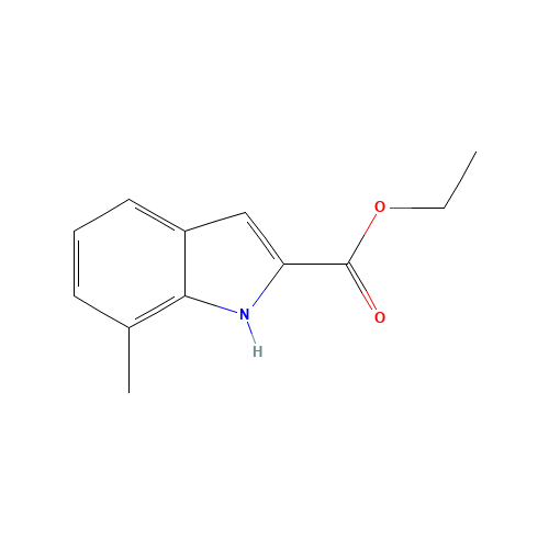 ethyl 7-methyl-1H-indole-2-carboxylate (CAS: 70761-93-2) - Chemical Structure and Molecular Formula 