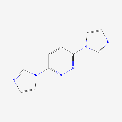 3,6-di(imidazol-1-yl)pyridazine (CAS: 177648-99-6) - Chemical Structure and Molecular Formula 