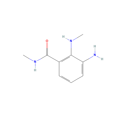 3-amino-N-methyl-2-(methylamino)benzamide (CAS: 1356483-87-8) - Chemical Structure and Molecular Formula 