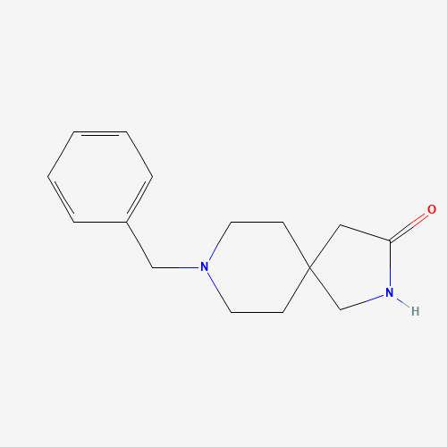 8-benzyl-2,8-diazaspiro[4.5]decan-3-one (CAS: 154495-69-9) - Chemical Structure and Molecular Formula 