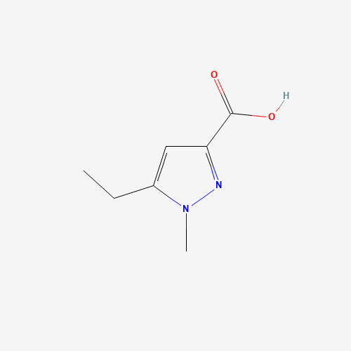 5-ethyl-1-methylpyrazole-3-carboxylic acid (CAS: 165744-15-0) - Chemical Structure and Molecular Formula 
