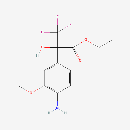 ethyl 2-(4-amino-3-methoxyphenyl)-3,3,3-trifluoro-2-hydroxypropanoate (CAS: 254732-50-8) - Related Chemical Product