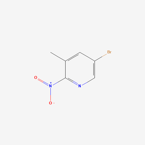 5-bromo-3-methyl-2-nitropyridine (CAS: 114042-02-3) - Chemical Structure and Molecular Formula 
