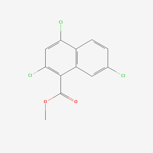 methyl 2,4,7-trichloronaphthalene-1-carboxylate (CAS: 108579-04-0) - Chemical Structure and Molecular Formula 