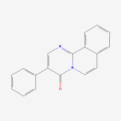 3-phenylpyrimido[2,1-a]isoquinolin-4-one (CAS: 25816-52-8) - Chemical Structure and Molecular Formula 
