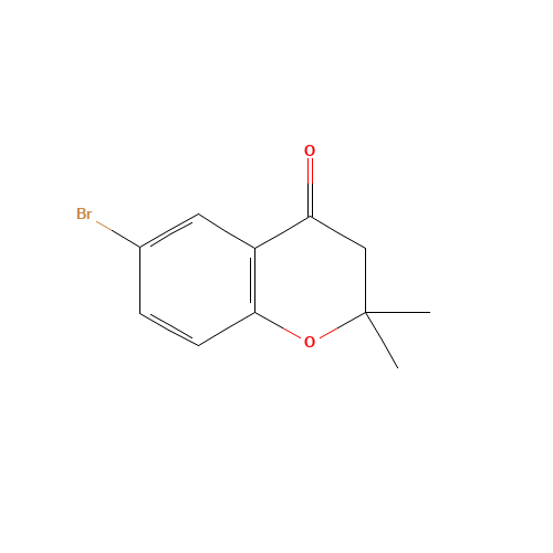 6-bromo-2,2-dimethyl-3H-chromen-4-one (CAS: 99853-21-1) - Chemical Structure and Molecular Formula 