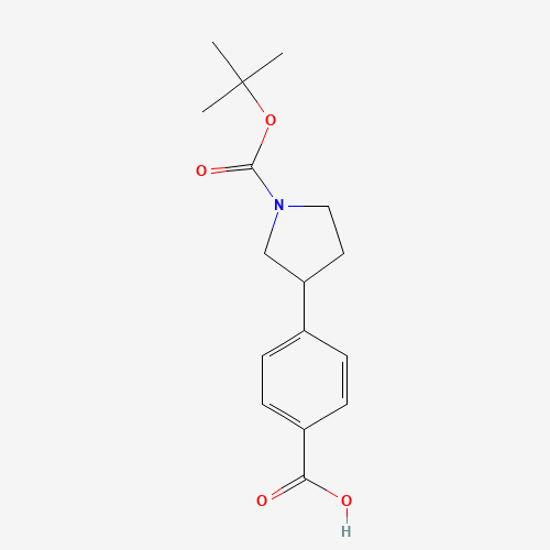 4-[1-[(2-methylpropan-2-yl)oxycarbonyl]pyrrolidin-3-yl]benzoic acid (CAS: 222987-24-8) - Related Chemical Product