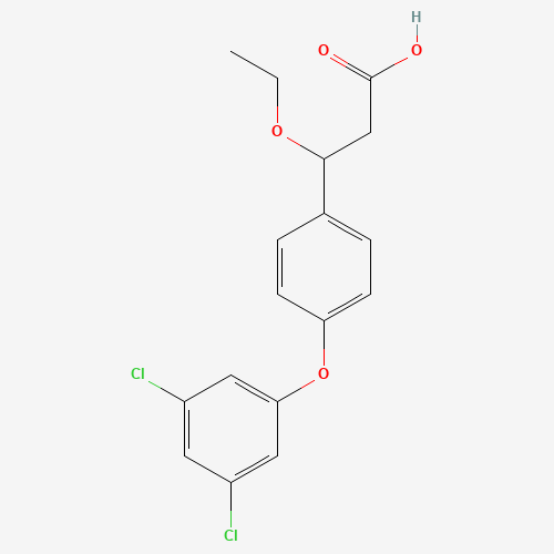3-[4-(3,5-dichlorophenoxy)phenyl]-3-ethoxypropanoic acid (CAS: 1202575-40-3) - Related Chemical Product