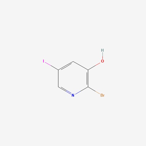 2-bromo-5-iodopyridin-3-ol (CAS: 1142191-52-3) - Chemical Structure and Molecular Formula 