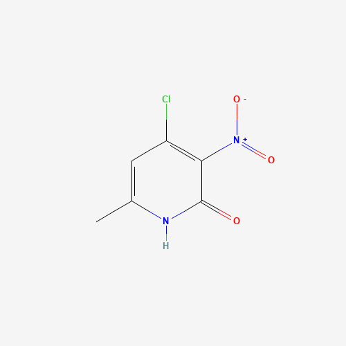 4-chloro-6-methyl-3-nitro-1H-pyridin-2-one (CAS: 95835-64-6) - Chemical Structure and Molecular Formula 
