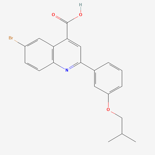 6-bromo-2-[3-(2-methylpropoxy)phenyl]quinoline-4-carboxylic acid (CAS: 489451-29-8) - Related Chemical Product