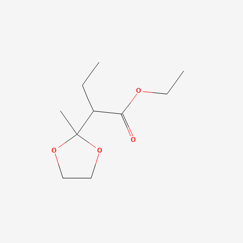 ethyl 2-(2-methyl-1,3-dioxolan-2-yl)butanoate (CAS: 27773-10-0) - Related Chemical Product