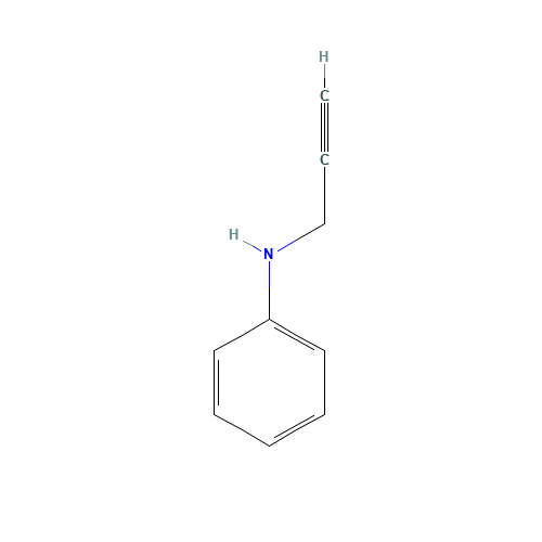 N-prop-2-ynylaniline (CAS: 14465-74-8) - Chemical Structure and Molecular Formula 