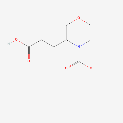 3-[4-[(2-methylpropan-2-yl)oxycarbonyl]morpholin-3-yl]propanoic acid (CAS: 885274-05-5) - Related Chemical Product