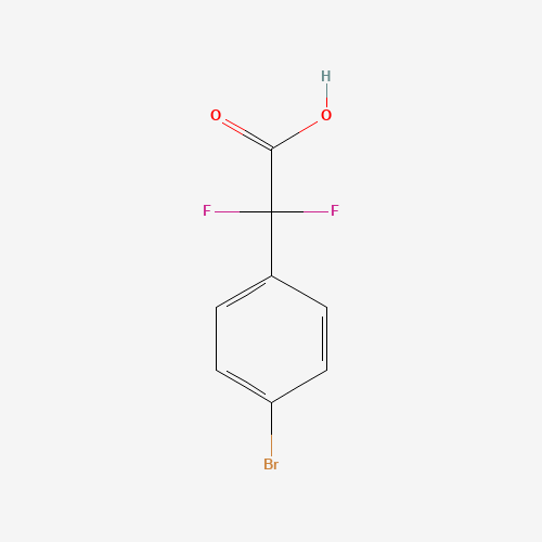 2-(4-bromophenyl)-2,2-difluoroacetic acid (CAS: 913574-93-3) - Chemical Structure and Molecular Formula 