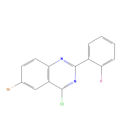 6-bromo-4-chloro-2-(2-fluorophenyl)quinazoline (CAS: 760947-12-4) - Chemical Structure and Molecular Formula 