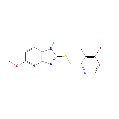 5-methoxy-2-[(4-methoxy-3,5-dimethylpyridin-2-yl)methylsulfanyl]-1H-imidazo[4,5-b]pyridine (CAS: 113713-24-9) - Related Chemical Product