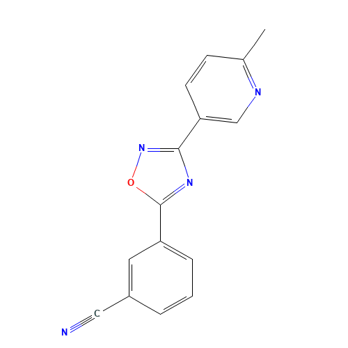 3-[3-(6-methylpyridin-3-yl)-1,2,4-oxadiazol-5-yl]benzonitrile (CAS: 1033724-01-4) - Related Chemical Product