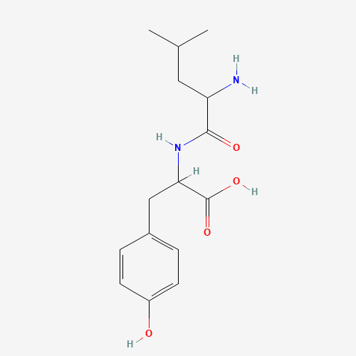 2-[(2-amino-4-methylpentanoyl)amino]-3-(4-hydroxyphenyl)propanoic acid (CAS: 19659-00-8) - Chemical Structure and Molecular Formula 