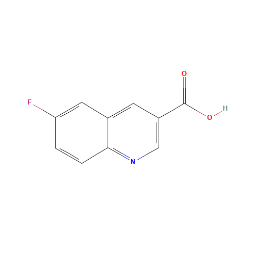 6-fluoroquinoline-3-carboxylic acid (CAS: 116293-90-4) - Chemical Structure and Molecular Formula 