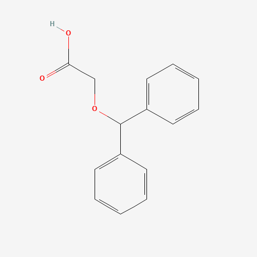 2-benzhydryloxyacetic acid (CAS: 21409-25-6) - Chemical Structure and Molecular Formula 
