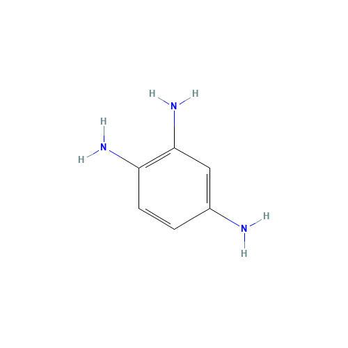 benzene-1,2,4-triamine (CAS: 615-71-4) - Chemical Structure and Molecular Formula 