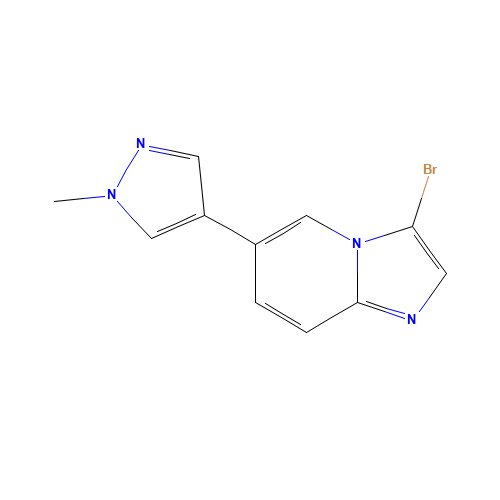 3-bromo-6-(1-methylpyrazol-4-yl)imidazo[1,2-a]pyridine (CAS: 1205744-41-7) - Related Chemical Product