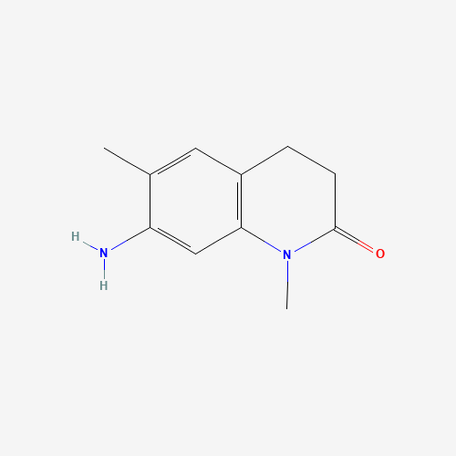 7-amino-1,6-dimethyl-3,4-dihydroquinolin-2-one (CAS: 1232685-11-8) - Chemical Structure and Molecular Formula 