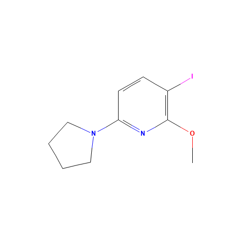 3-iodo-2-methoxy-6-pyrrolidin-1-ylpyridine (CAS: 1228666-06-5) - Related Chemical Product