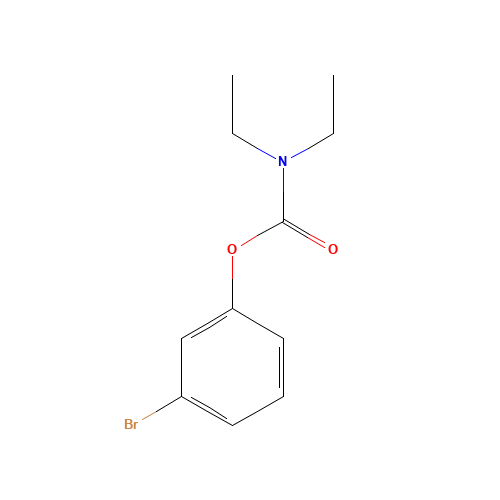 (3-bromophenyl) N,N-diethylcarbamate (CAS: 863870-72-8) - Chemical Structure and Molecular Formula 