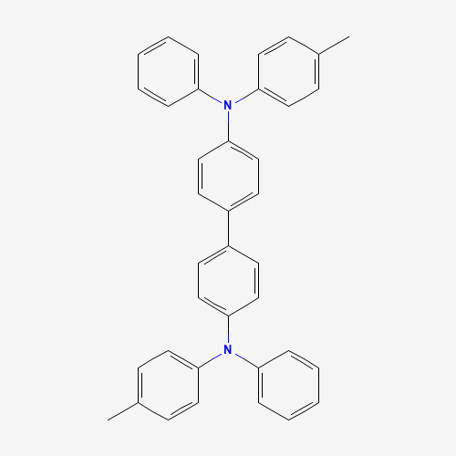 4-methyl-N-[4-[4-(N-(4-methylphenyl)anilino)phenyl]phenyl]-N-phenylaniline (CAS: 20441-06-9) - Chemical Structure and Molecular Formula 