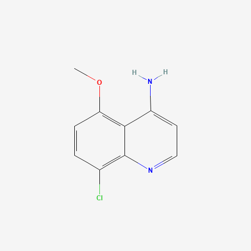 8-chloro-5-methoxyquinolin-4-amine (CAS: 1189107-40-1) - Chemical Structure and Molecular Formula 