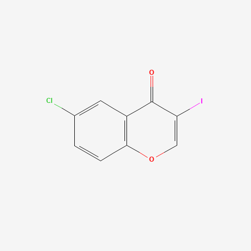 6-chloro-3-iodochromen-4-one (CAS: 73220-39-0) - Chemical Structure and Molecular Formula 