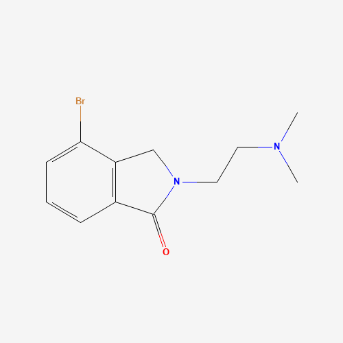 4-bromo-2-[2-(dimethylamino)ethyl]-3H-isoindol-1-one (CAS: 1374105-87-9) - Chemical Structure and Molecular Formula 