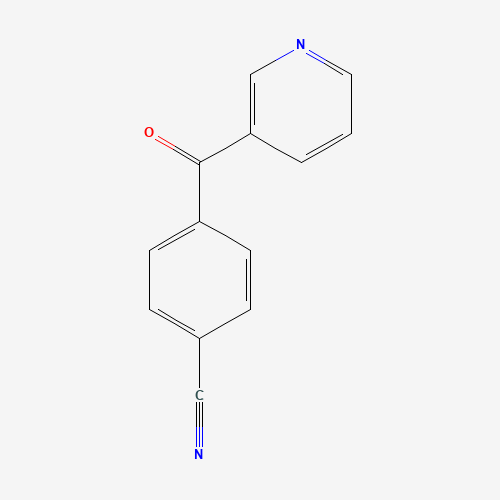 4-(pyridine-3-carbonyl)benzonitrile (CAS: 945412-74-8) - Chemical Structure and Molecular Formula 