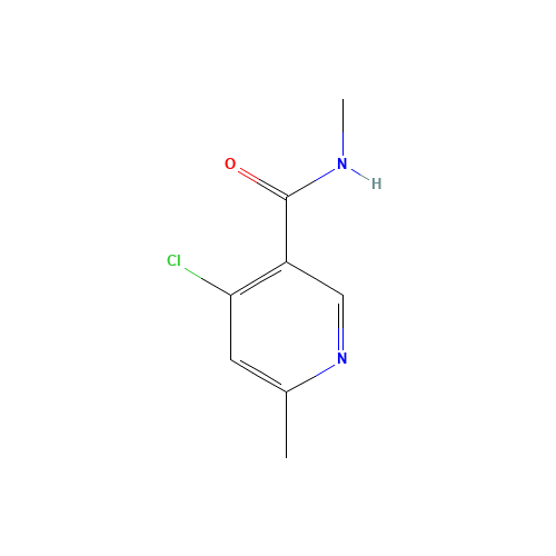 4-chloro-N,6-dimethylpyridine-3-carboxamide (CAS: 473255-50-4) - Chemical Structure and Molecular Formula 