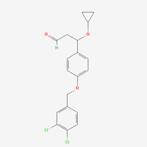3-cyclopropyloxy-3-[4-[(3,4-dichlorophenyl)methoxy]phenyl]propanal (CAS: 1202577-19-2) - Related Chemical Product