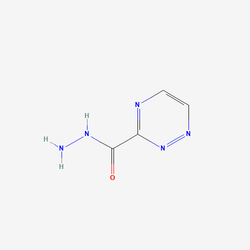 1,2,4-triazine-3-carbohydrazide (CAS: 89033-53-4) - Chemical Structure and Molecular Formula 
