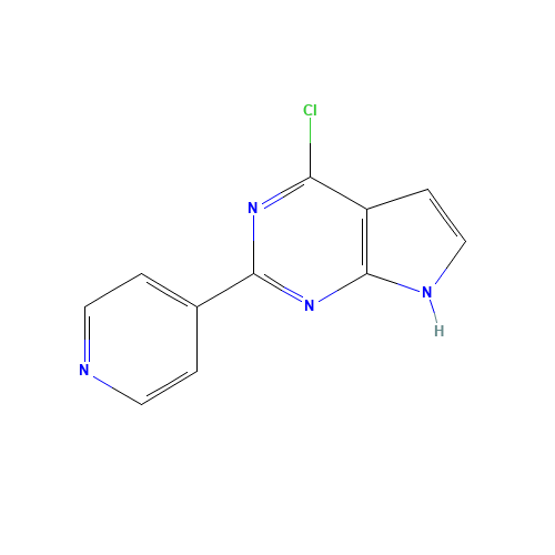 4-chloro-2-pyridin-4-yl-7H-pyrrolo[2,3-d]pyrimidine (CAS: 500736-06-1) - Related Chemical Product