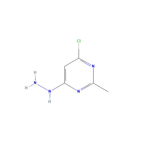 (6-chloro-2-methylpyrimidin-4-yl)hydrazine (CAS: 52476-88-7) - Chemical Structure and Molecular Formula 